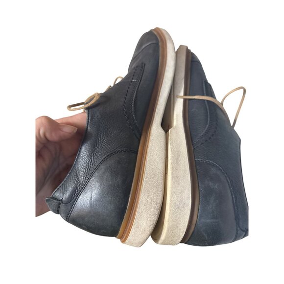 Cole Haan Mens Blue Leather Oxfords Size 0 - Picture 6 of 7